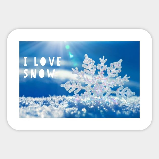 Snow Sticker by BellaLouise